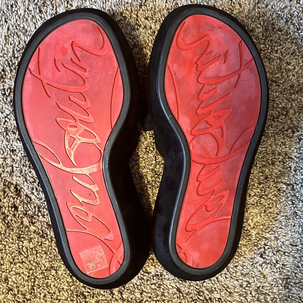 Women’s suede Loubotin sandals